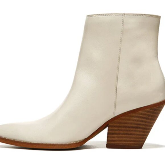 Sam Edelman Jane Bootie Ivory Leather Sz 9.5M NIB - Picture 2 of 12